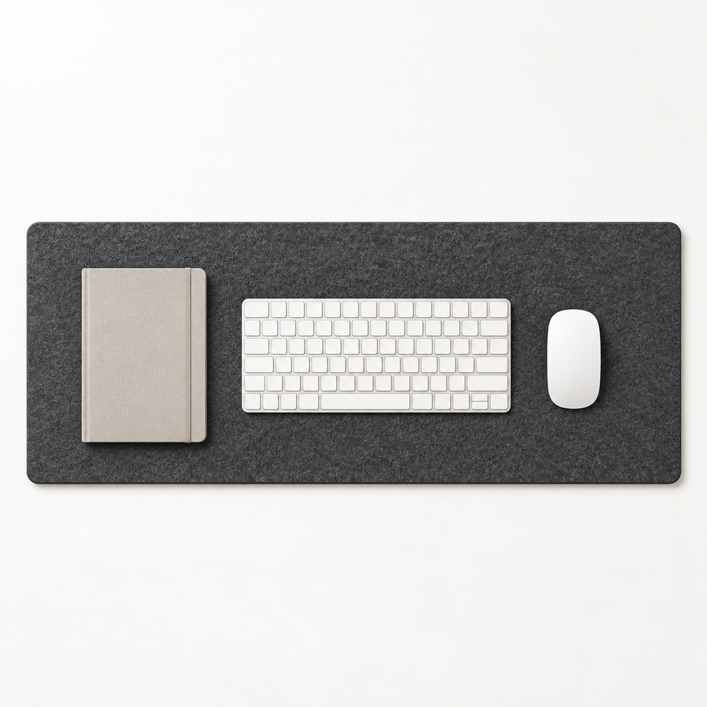 Copyhold Desk Mat Large in Charcoal, front view