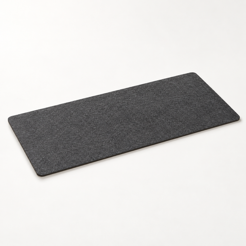 Copyhold Desk Mat Large in Charcoal, three-quarter view