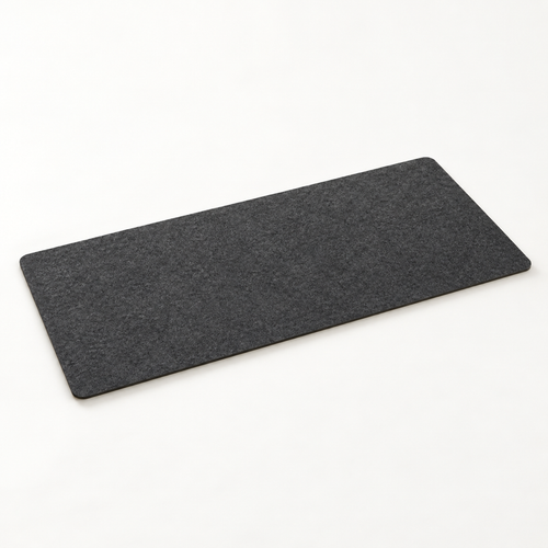 Copyhold Desk Mat Medium in Charcoal, three-quarter view