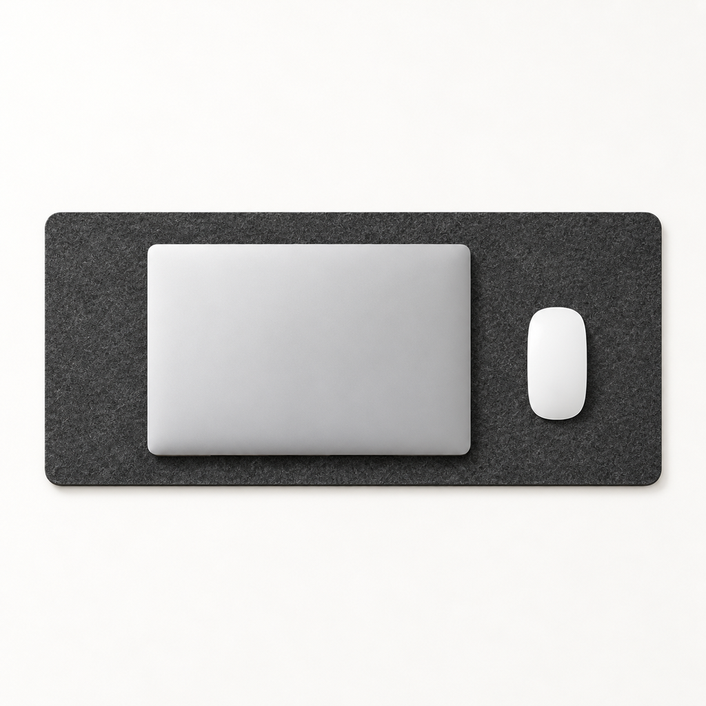 Copyhold Desk Mat Small in Charcoal, front view