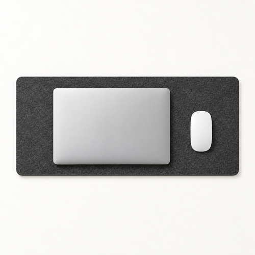 Copyhold Desk Mat Small in Charcoal, front view