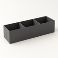 Copyhold Desk Organizer in Charcoal, three-quarter view