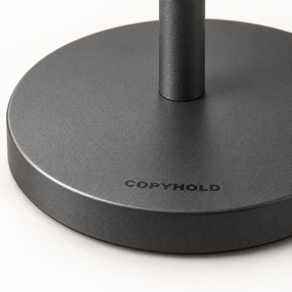 Copyhold Headphone Stand in Charcoal, detail view