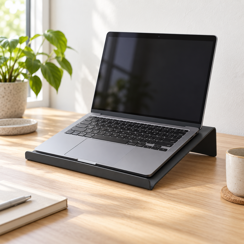 Copyhold Laptop Stand in Charcoal, lifestyle view