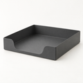 Copyhold Letter Tray in Charcoal, three-quarter view