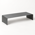 Copyhold Monitor Stand in Charcoal, three-quarter view