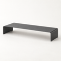 Copyhold Monitor Stand Wide in Charcoal, three-quarter view