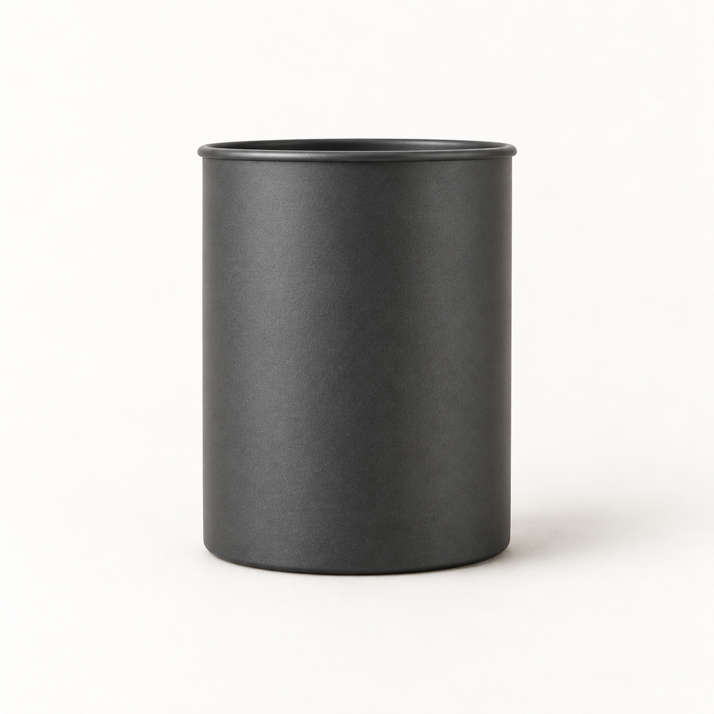 Copyhold Pen Cup in Charcoal, front view